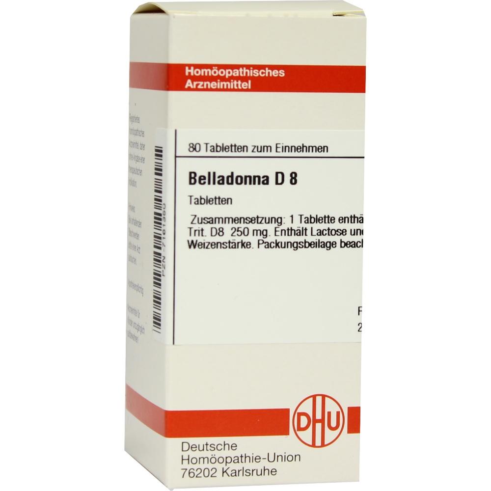 BELLADONNA D 8 Tabletten 80 St Tabletten