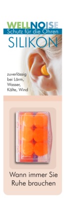WELLNOISE Ohrenstopfen orange Blister 3X2 St