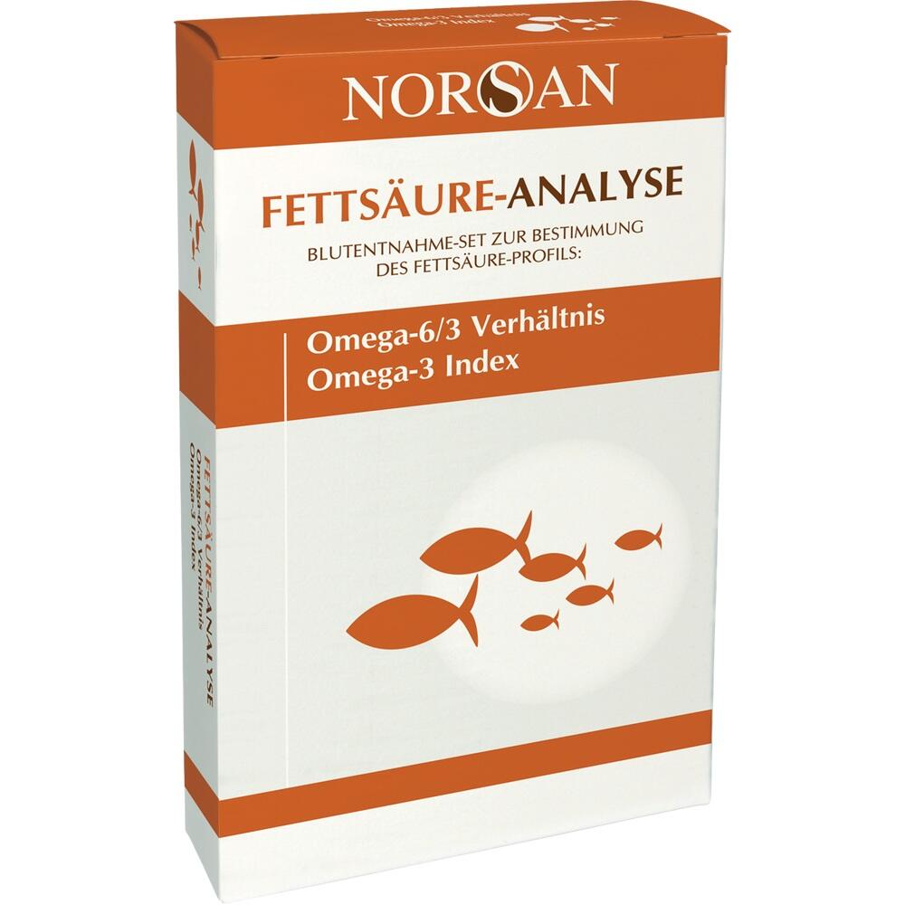 NORSAN Fettsäure-Analyse Selbsttest Omega 3/6 Verhältnis 1 St Test
