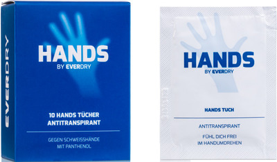 EVERDRY Antitranspirant Hands Tücher  10 St Tücher
