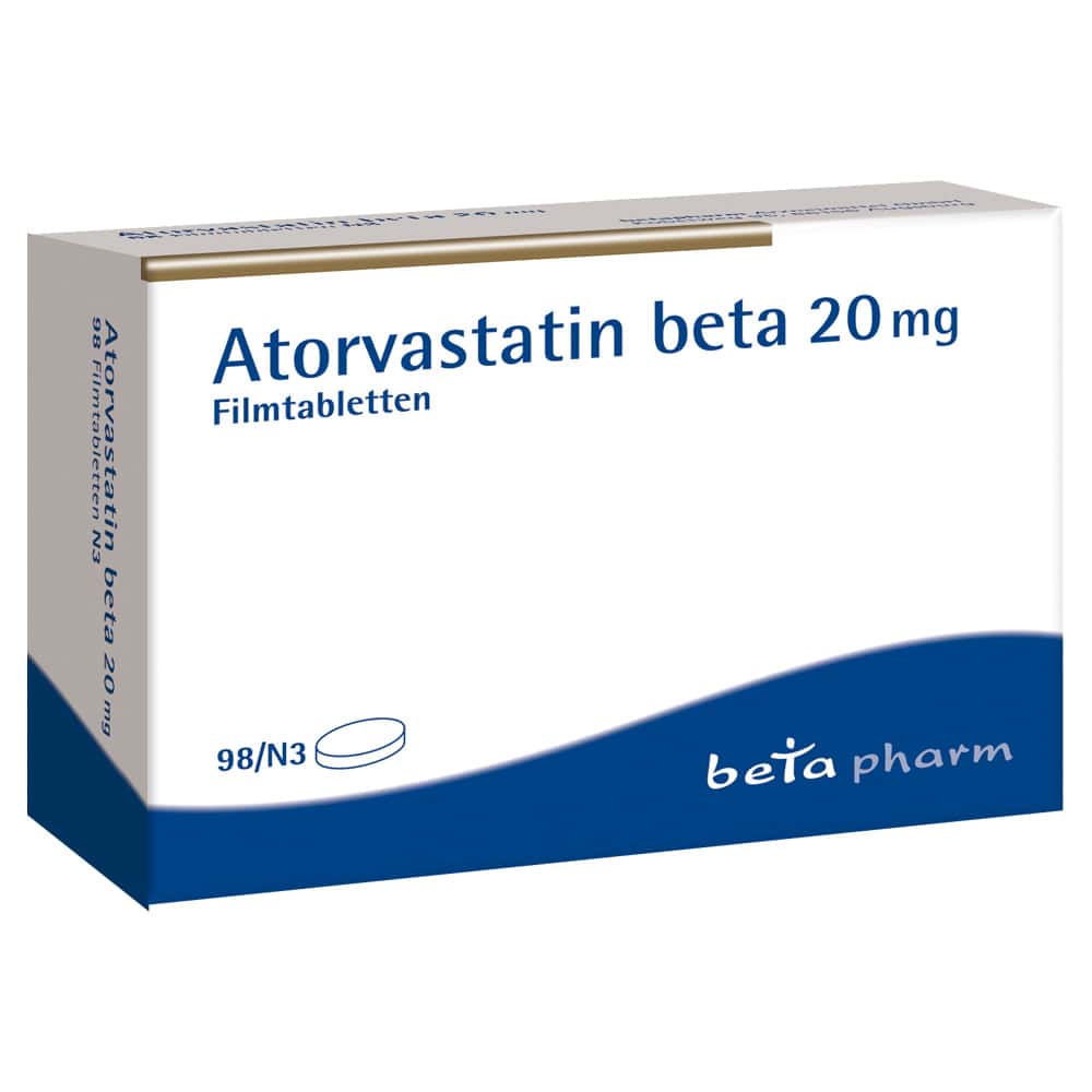 Atorvastatin beta 20mg 98 St Filmtabletten