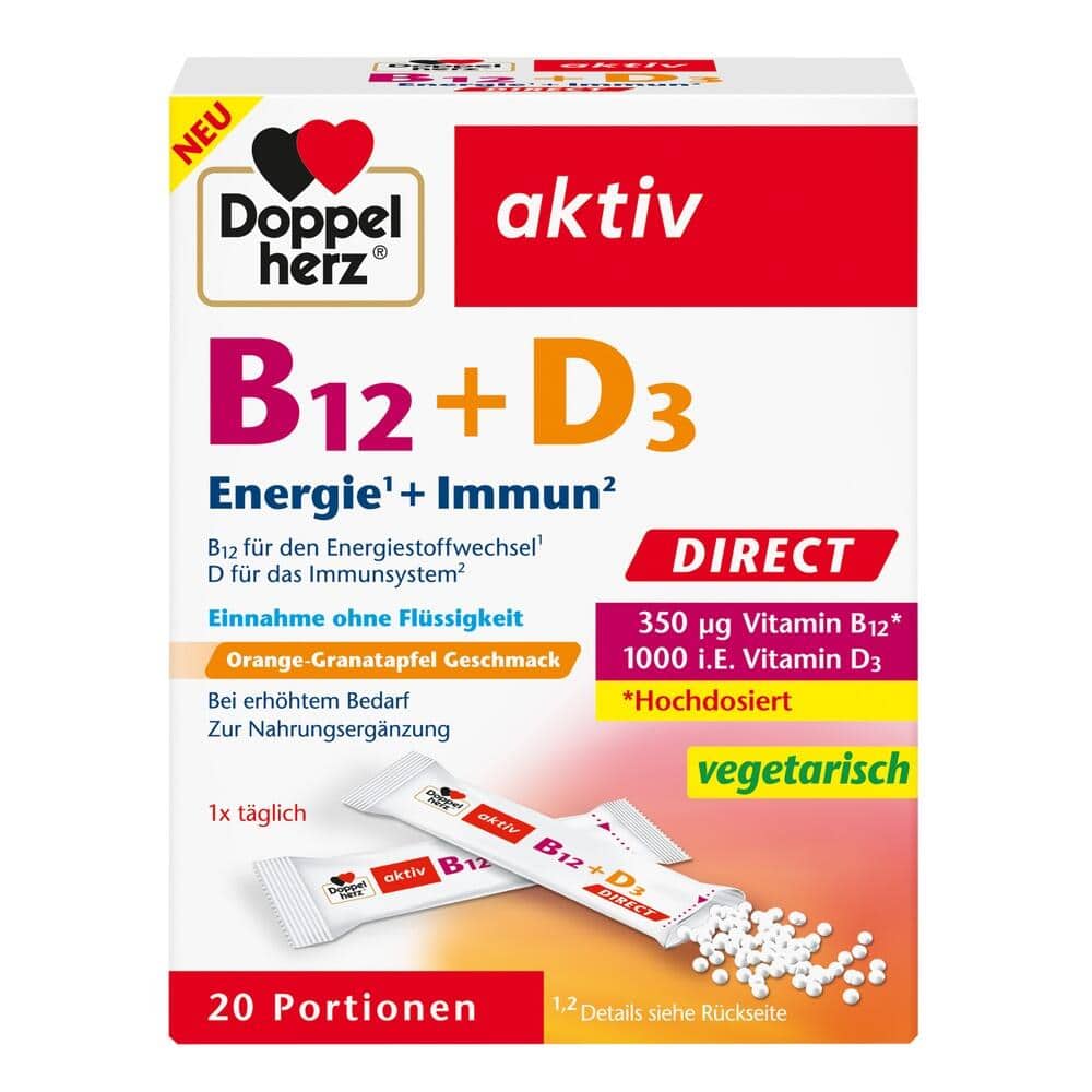 Doppelherz aktiv B12 + D3 DIRECT 20 St Pellets