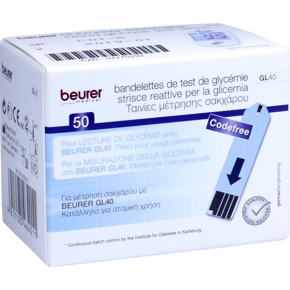 BEURER GL40 Blutzuckerteststreifen 50 St Teststreifen