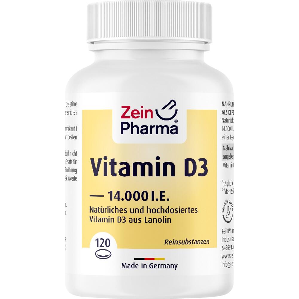 Zein Pharma Vitamin D3 14.000 I.E. 120 St Weichkapseln