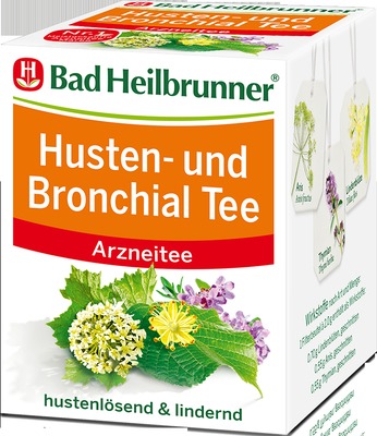 Bad Heilbrunner Husten- und Bronchial Tee N 8X2.0 g Filterbeutel