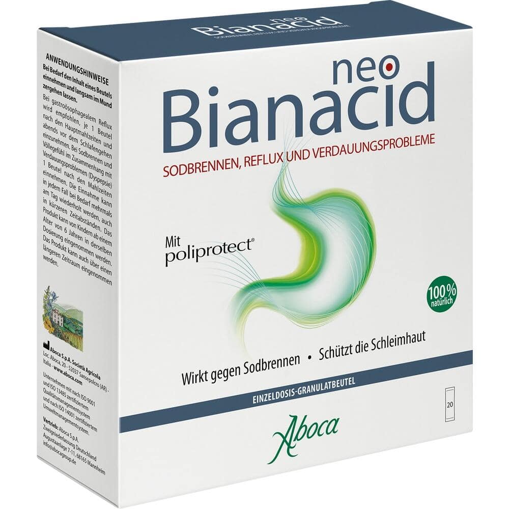 neoBianacid bei Sodbrennen, Reflux und Verdauungsproblemen 20X1.55 g Granulat