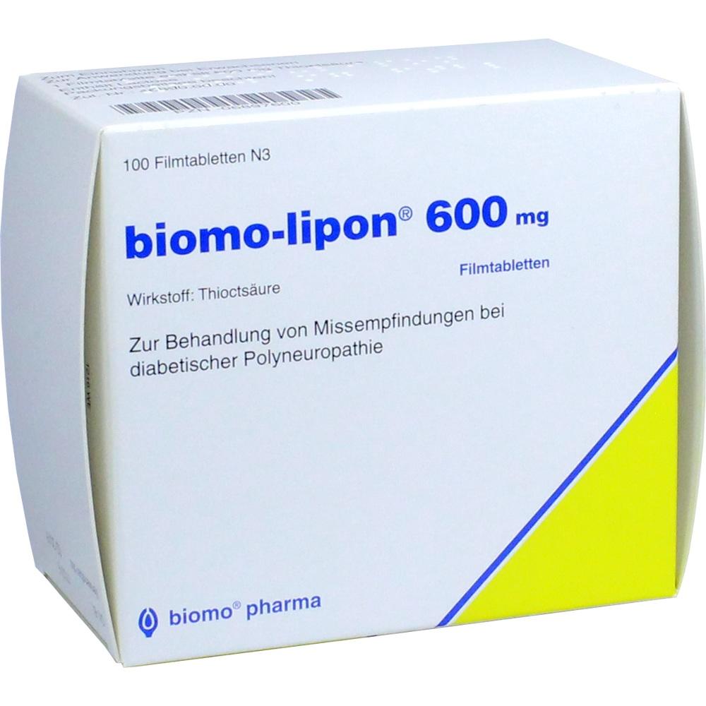 Biomo-lipon 600mg 100 St Filmtabletten