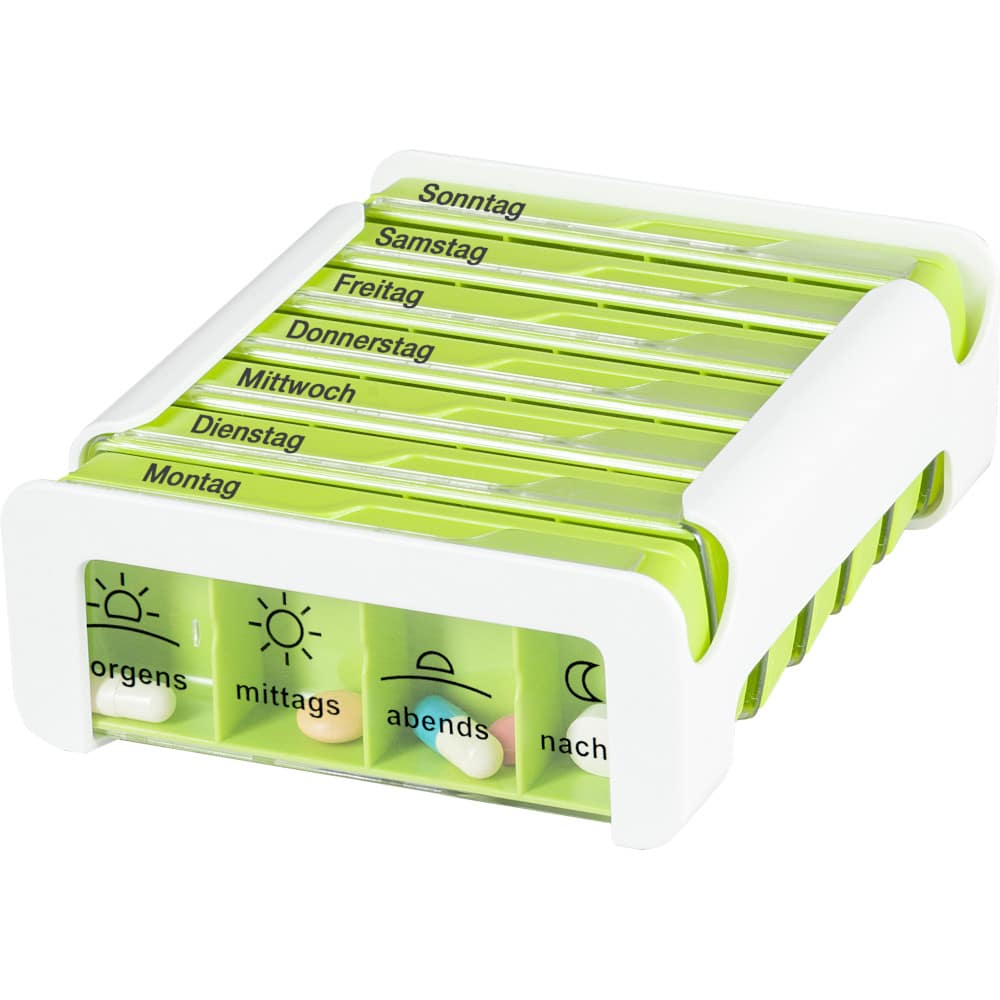 Anabox Compact 7 Tage Wochendosierer Grün/weiß 1 St