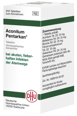ACONITUM PENTARKAN Tabletten 200 St Tabletten