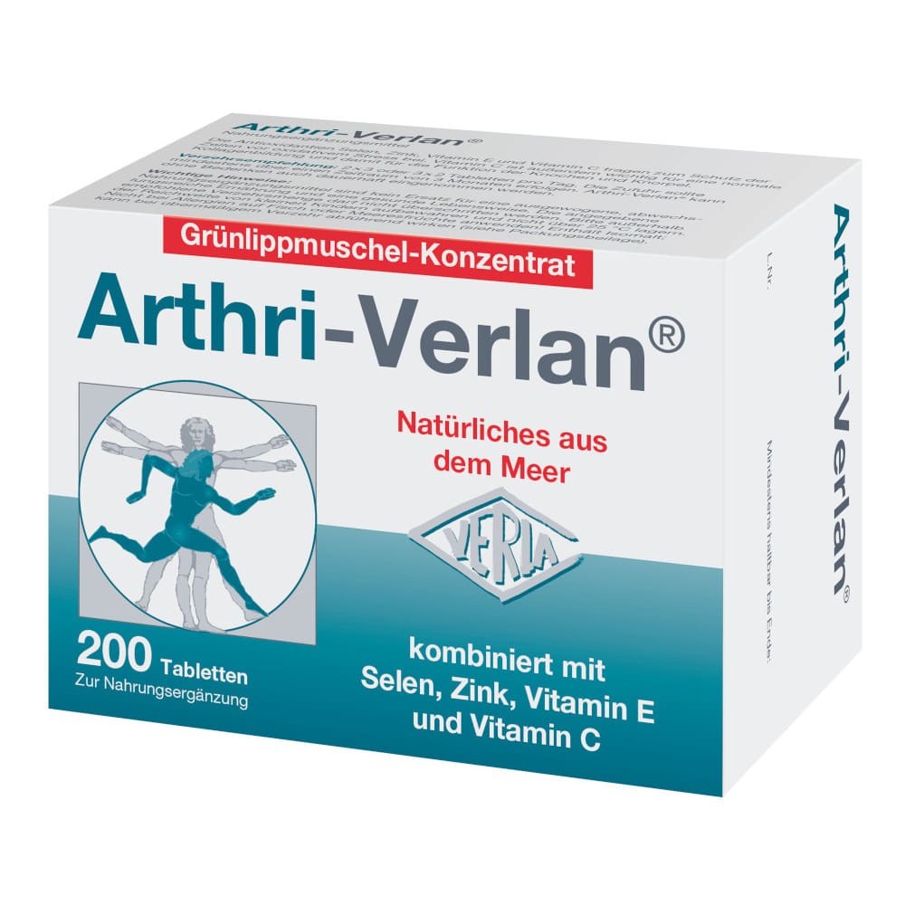 Arthri-Verlan Grünlippmuschel-Konzentrat 200 St Tabletten