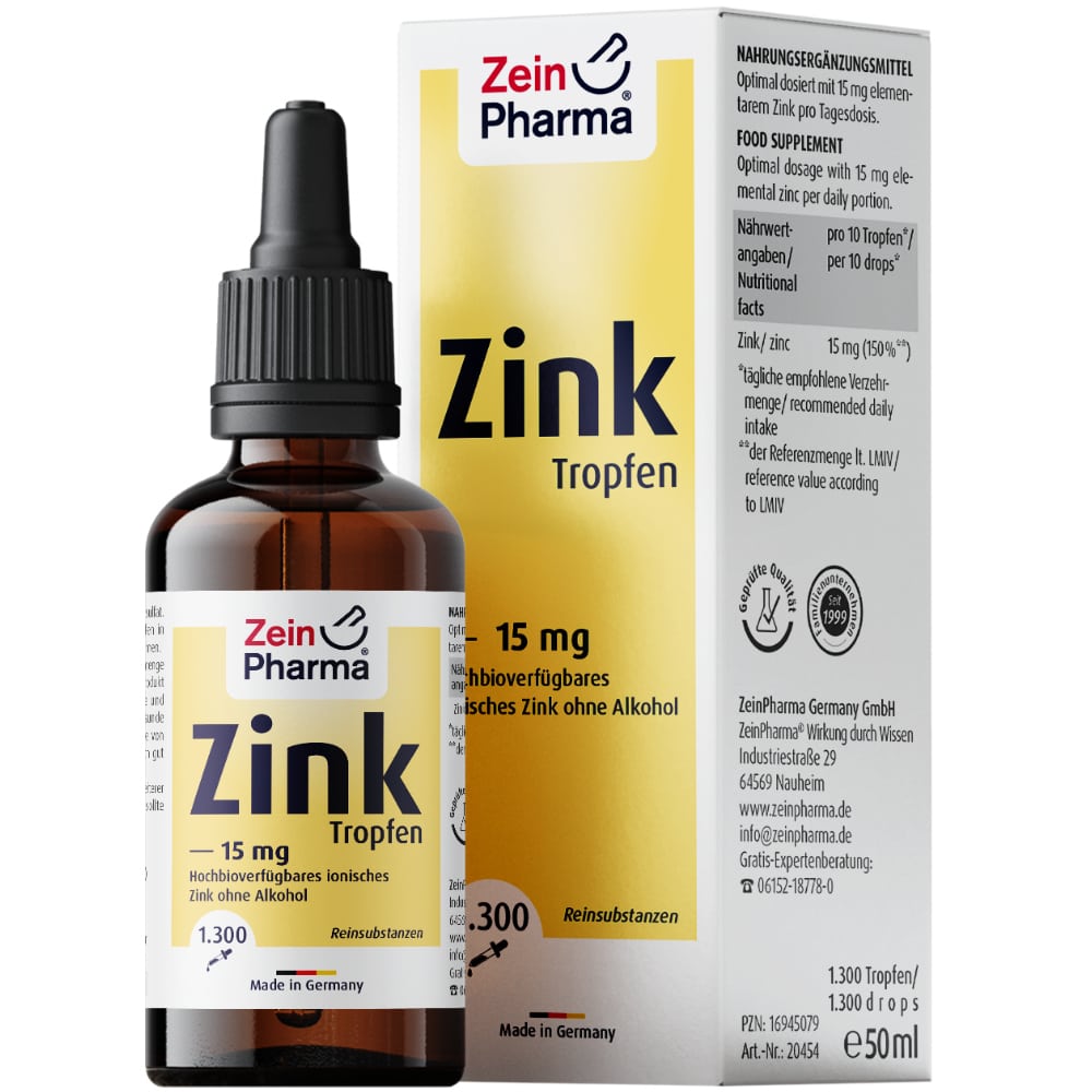 Zein Pharma Zink Tropfen 15 mg  50 ml Tropfen zum Einnehmen