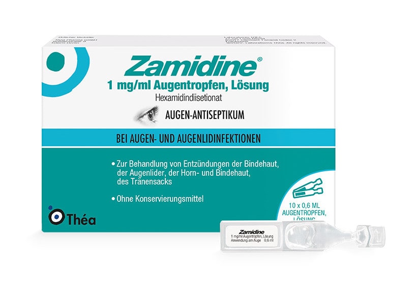 Zamidine 1 mg/ml Augentropfen, Lösung 10X0.6 ml Augentropfen
