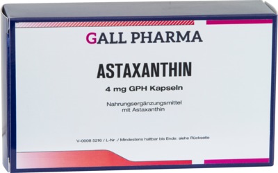 ASTAXANTHIN 4 mg GPH Kapseln 30 St Kapseln