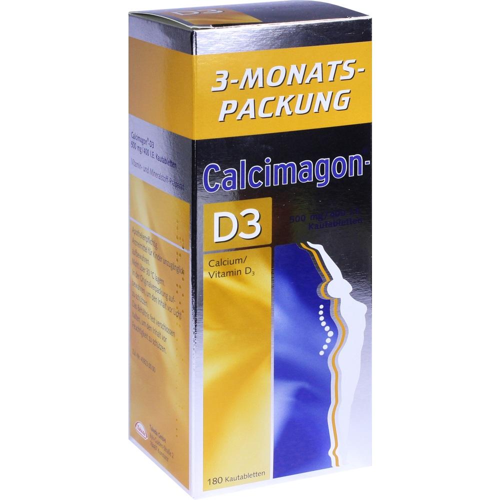 Calcimagon-D3 500mg / 400 I.E. 180 St Kautabletten