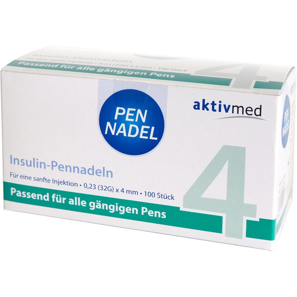PEN NADELN Universal 4 Kanülen 0,23x4 mm 32 G 100 St Kanüle