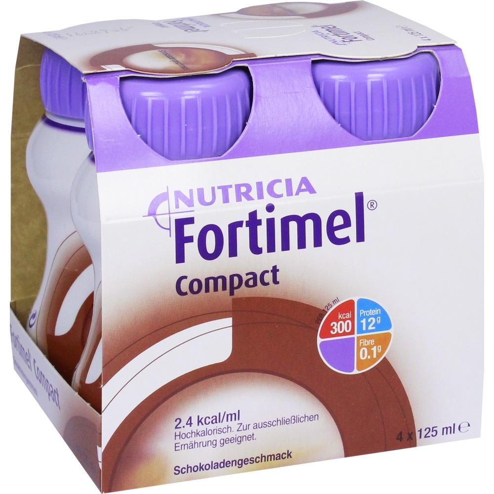 Fortimel Compact 2.4 Trinknahrung Schokolade 4X125 ml Flüssigkeit