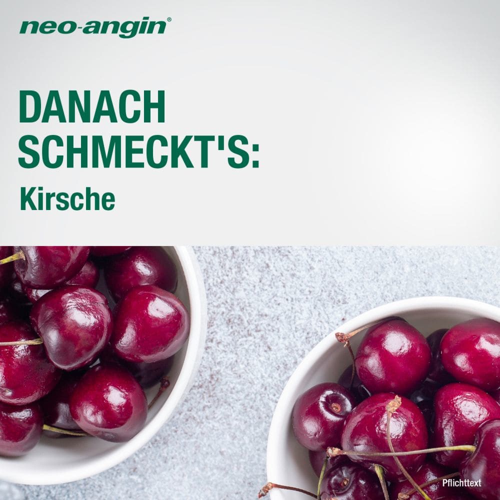 neo-angin HALSTABLETTEN KIRSCHE ZUCKERFREI Doppelpack 2X24 St Lutschtabletten