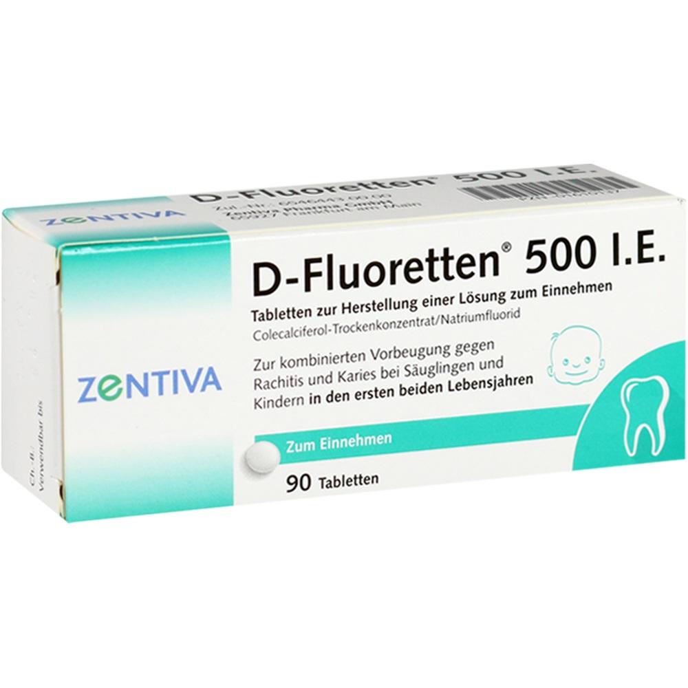 D-Fluoretten 500 I.E. 90 St Tabletten
