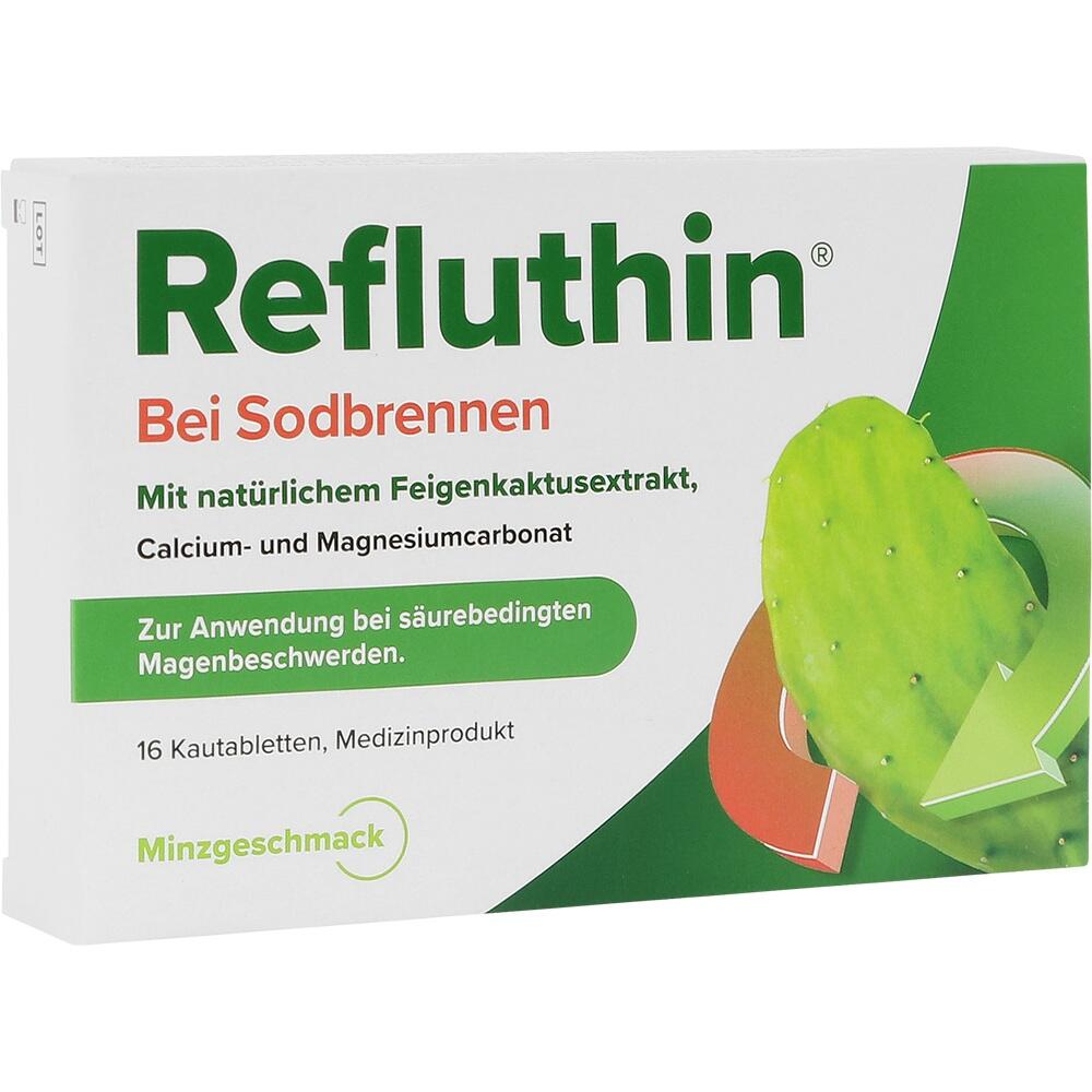 Refluthin bei Sodbrennen Minzgeschmack 16 St Kautabletten