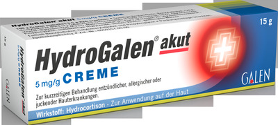 HYDROGALEN akut Creme 5mg/g 15 g Creme