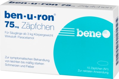 Ben-u-ron 75mg 10 St Suppositorien