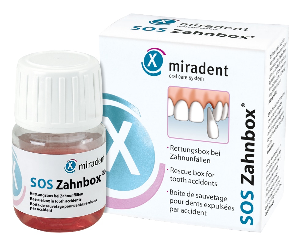 MIRADENT Zahnrettungsbox SOS Zahnbox 1 St Lösung