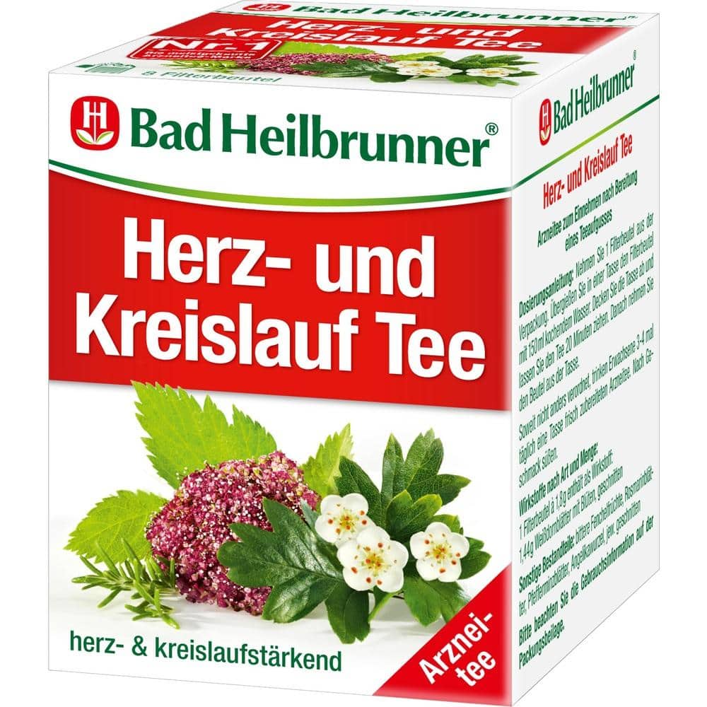 Bad Heilbrunner Herz- und Kreislauftee N 8X1.5 g Filterbeutel