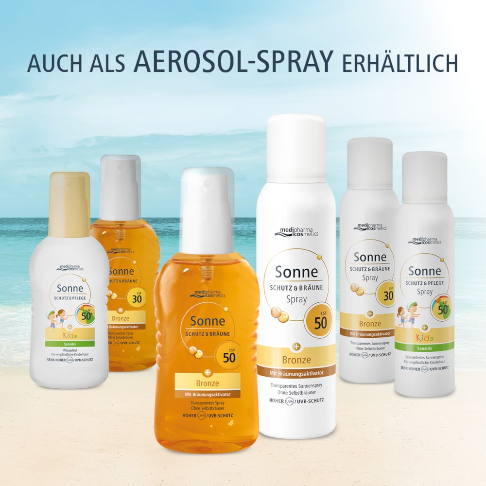 medipharma cosmetics Sonne SCHUTZ & BRÄUNE Bronze LSF 50 Spray 200 ml Spray