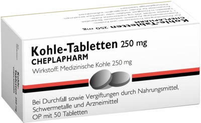 Kohle 250mg 50 St Tabletten