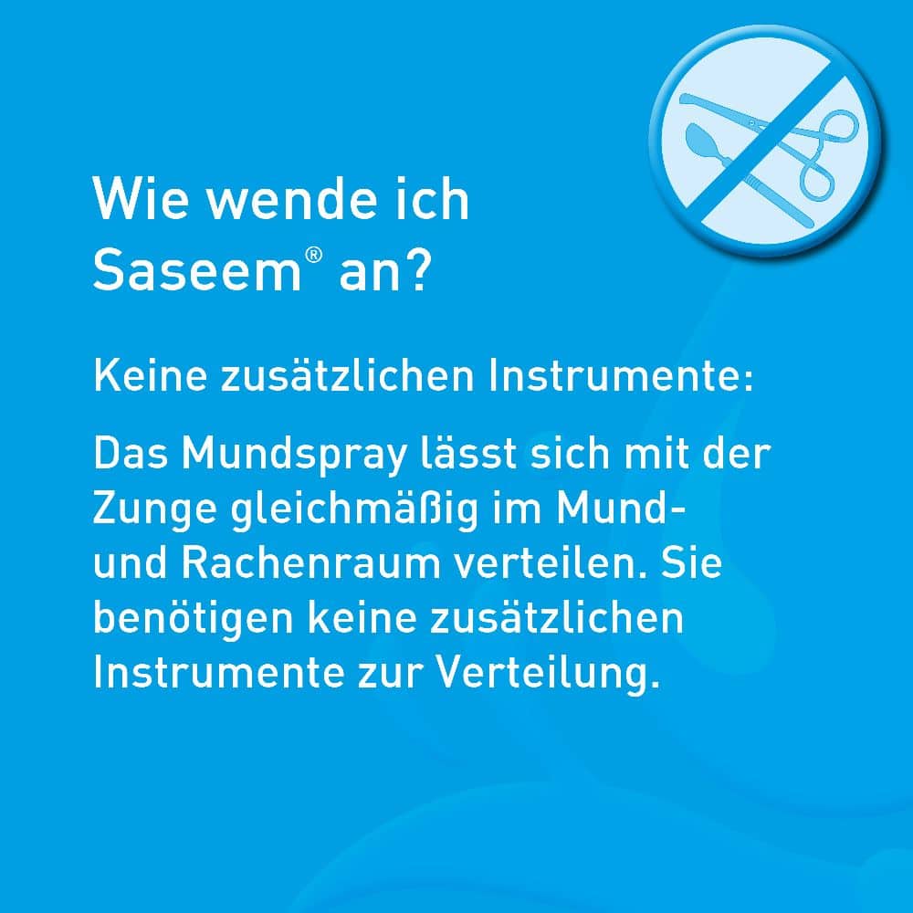 Saseem Mundspray - der Speichelersatz bei Mundtrockenheit  60 ml Pumplösung