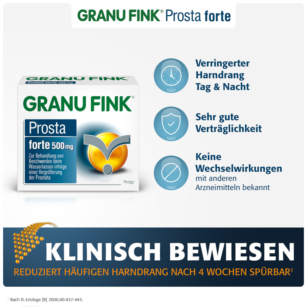 GRANU FINK Prosta forte 500mg 40 St Hartkapseln