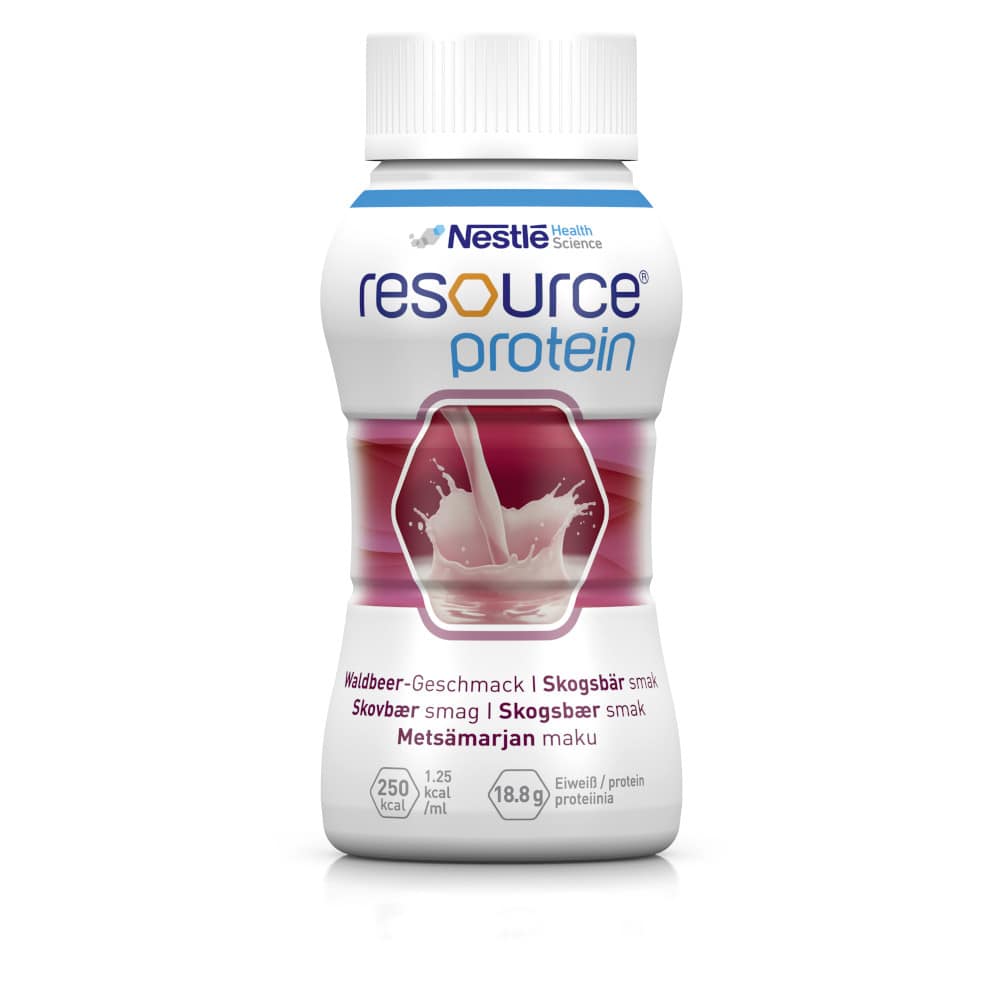 resource protein Waldbeere 4X200 ml Flüssigkeit