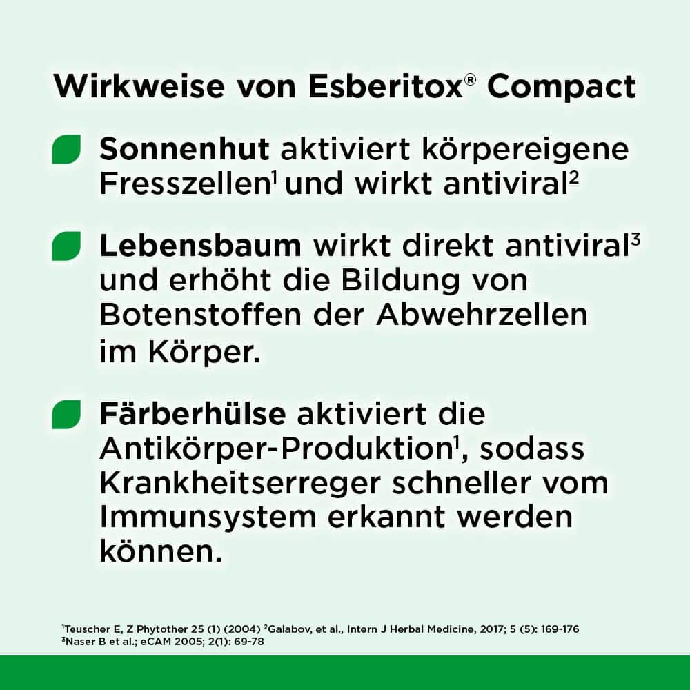 Esberitox COMPACT Tabletten bei Erkältungskrankheiten 20 St Tabletten