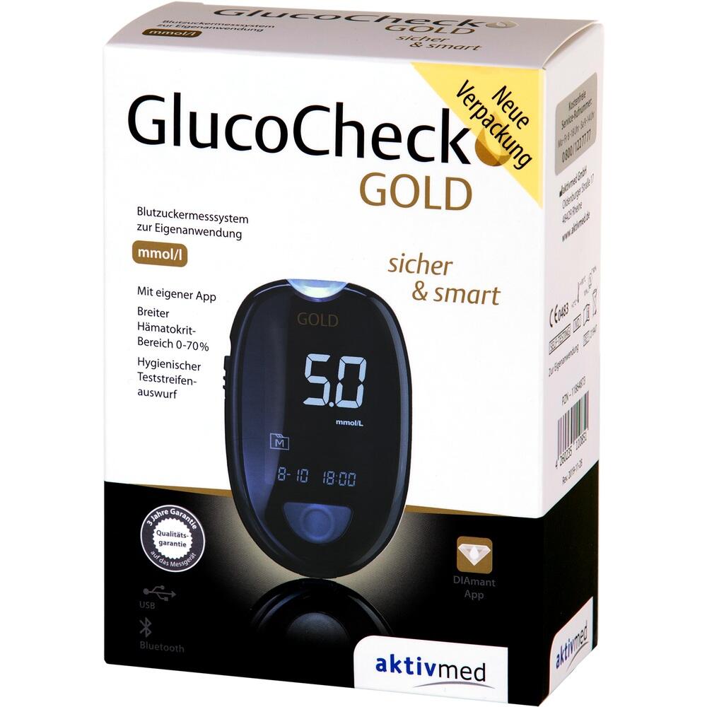 GLUCO CHECK GOLD Blutzuckermessgerät Set mmol/l 1 St