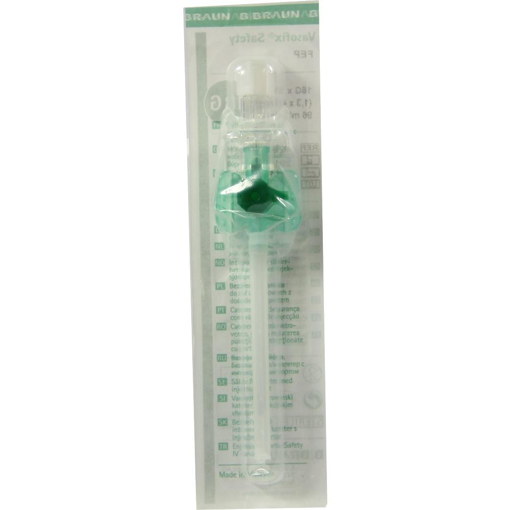 VASOFIX Safety Kanüle 18 G 1,3x45 mm grün 1 St Kanüle