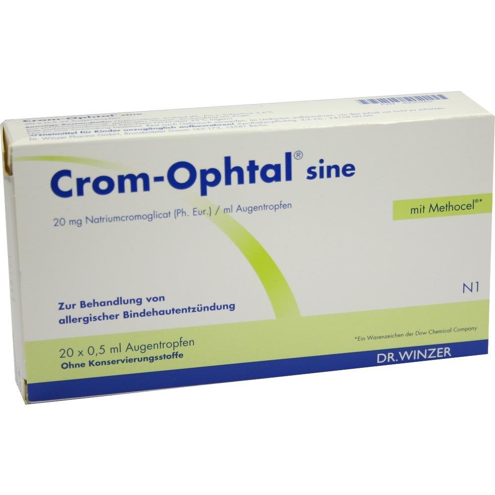 Crom-Ophtal sine Augentropfen 20X0.5 ml Augentropfen