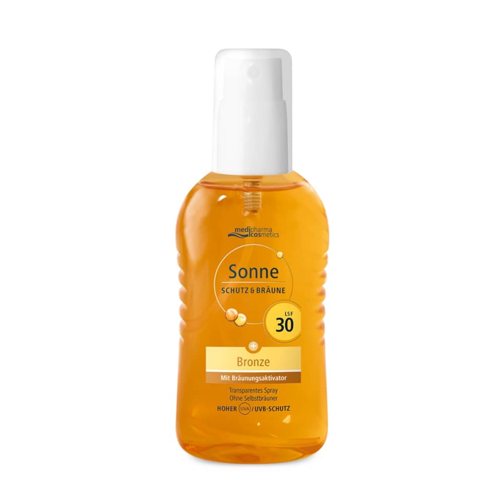 medipharma cosmetics Sonne SCHUTZ & BRÄUNE Bronze LSF 30 Spray 200 ml Spray