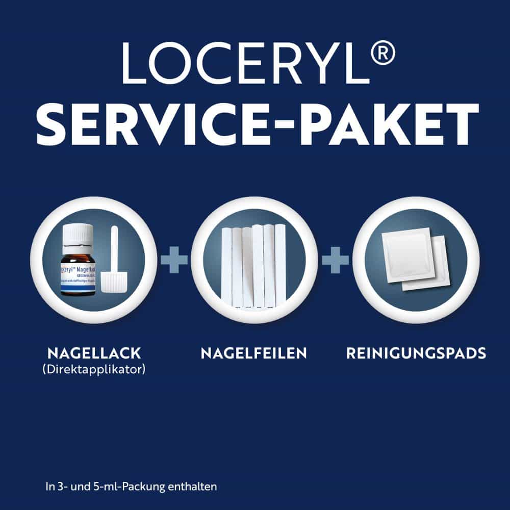 Loceryl Nagellack GEGEN NAGELPILZ 3 ml Wirkstoffhaltiger Nagellack