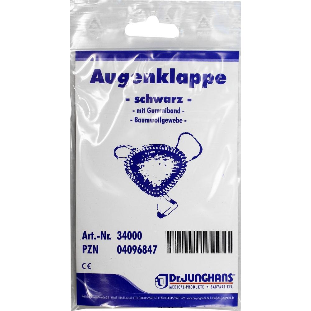 AUGENKLAPPE mit Gummiband schwarz 34000 1 St