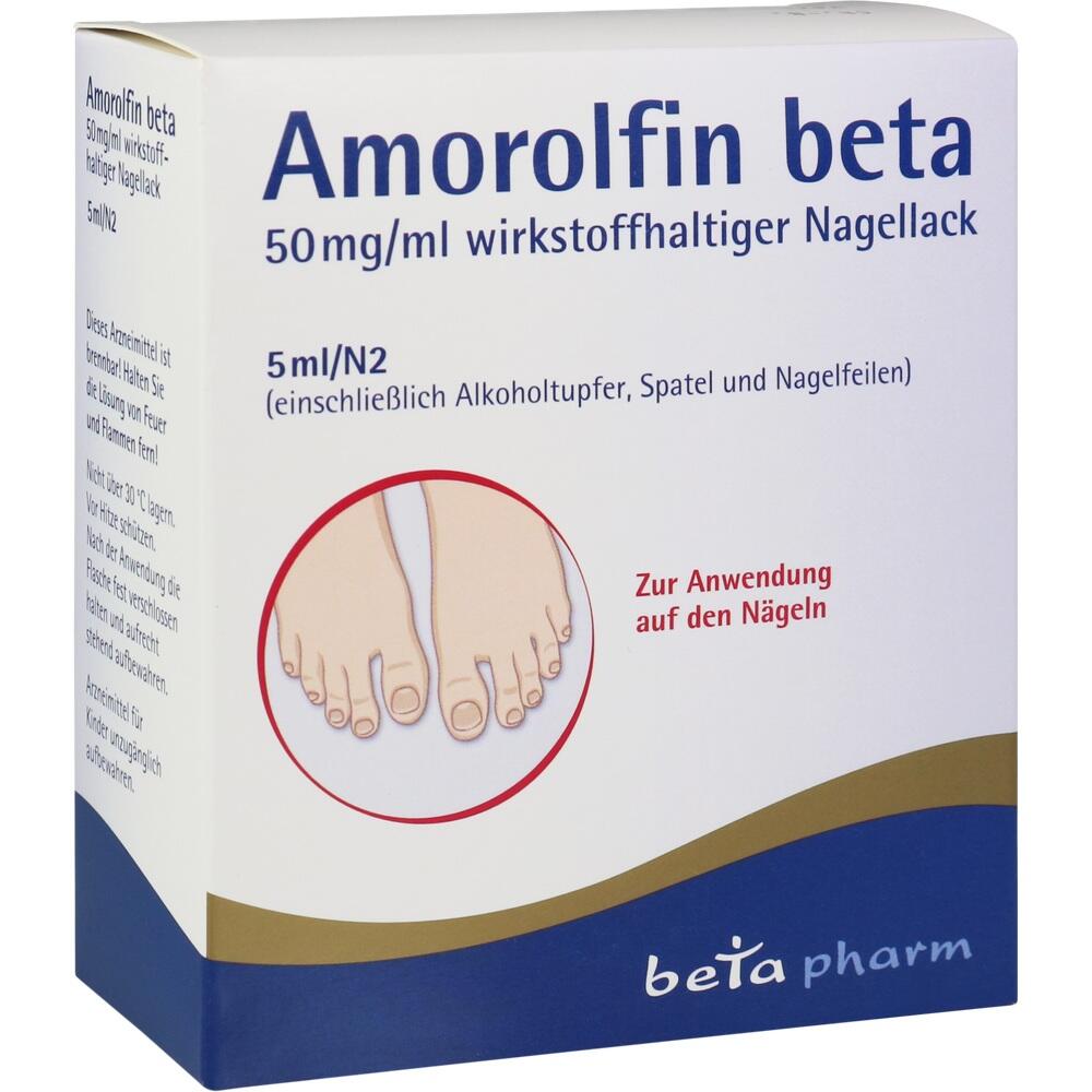 Amorolfin beta 50 mg/ml wirkstoffhaltiger Nagellack 5 ml Wirkstoffhaltiger Nagellack