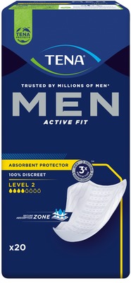 TENA MEN ACTIVE FIT LEVEL 2 Inkontinenzeinlagen 20 St