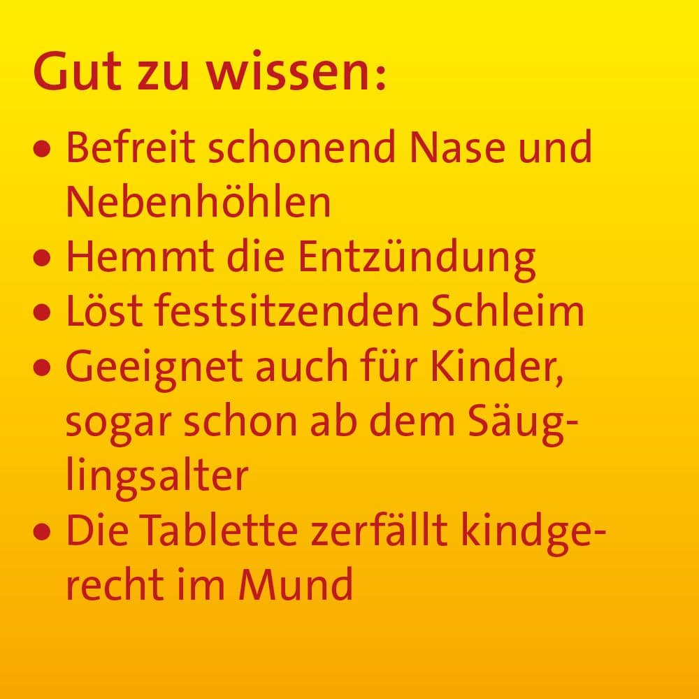 SINUSITIS HEVERT- Bei Schnupfen und Entzündungen der Nasennebenhöhlen 100 St Tabletten