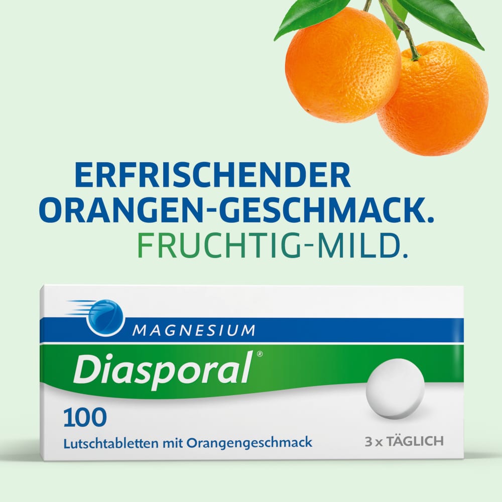 MAGNESIUM Diasporal 100  100 St Lutschtabletten