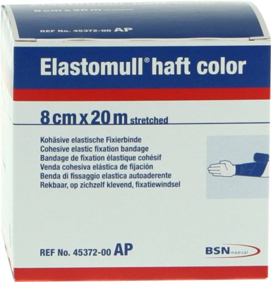 ELASTOMULL haft color 8 cmx20 m Fixierb.blau 1 St Binden | 1  Binden | | 04042809022278