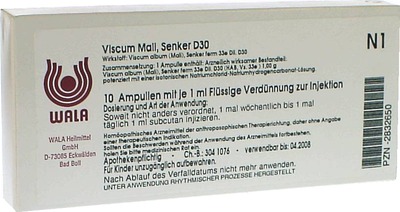Viscum mali senker D 30 Ampullen 10X1 ml Ampullen