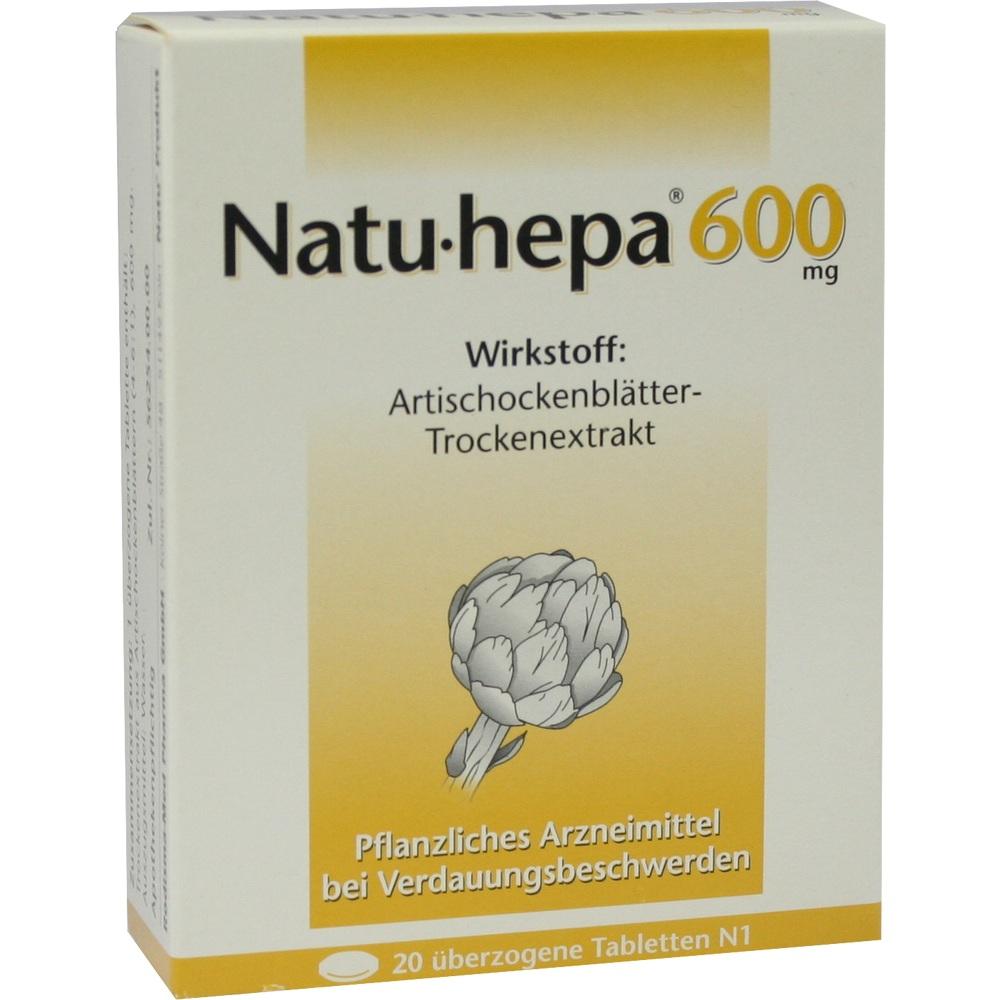 Natu-hepa 600mg 20 St Überzogene Tabletten