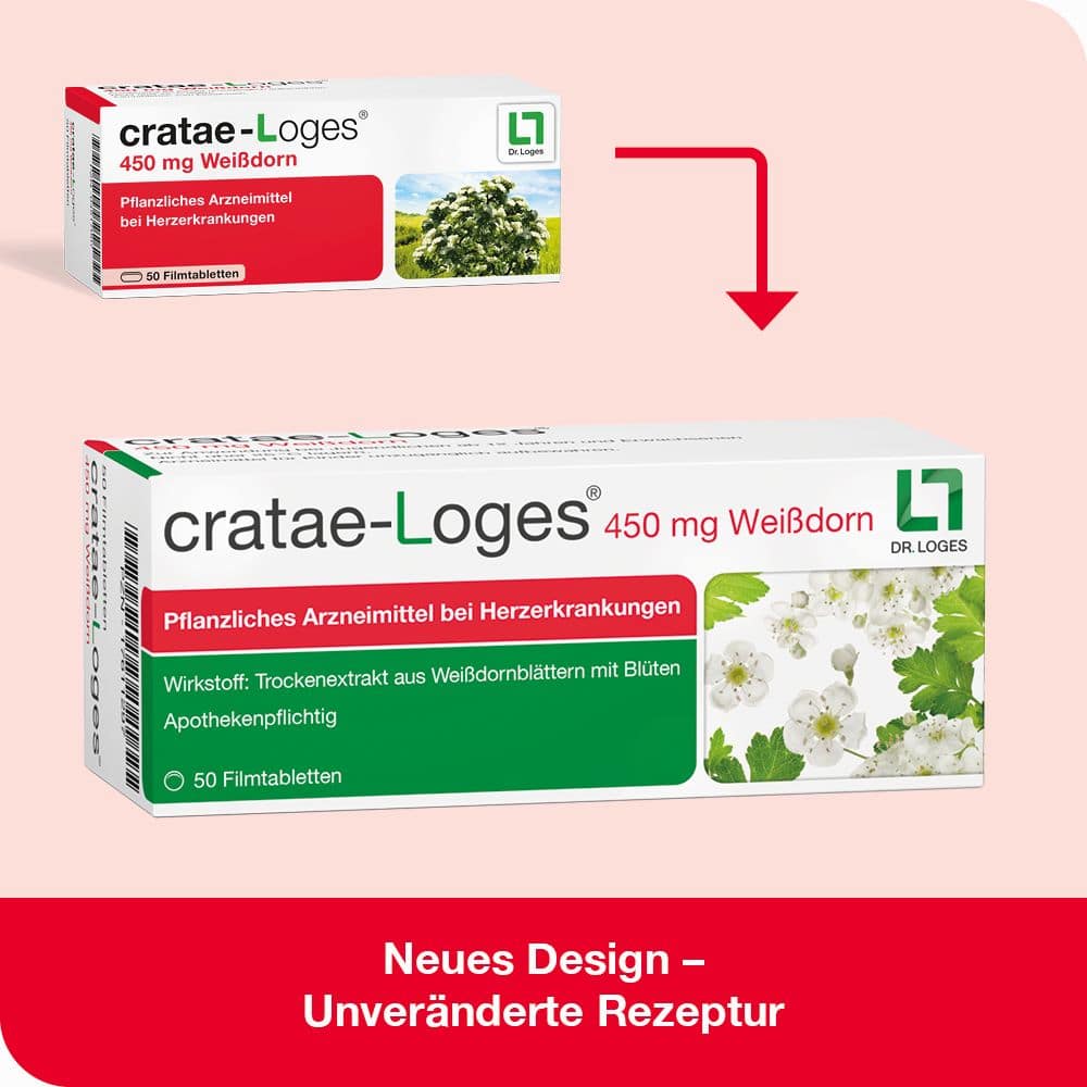 cratae-Loges 450mg Weißdorn  100 St Filmtabletten