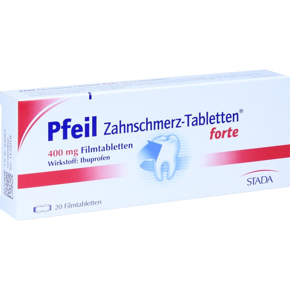 Pfeil Zahnschmerz-Tabletten forte 400mg 20 St Filmtabletten
