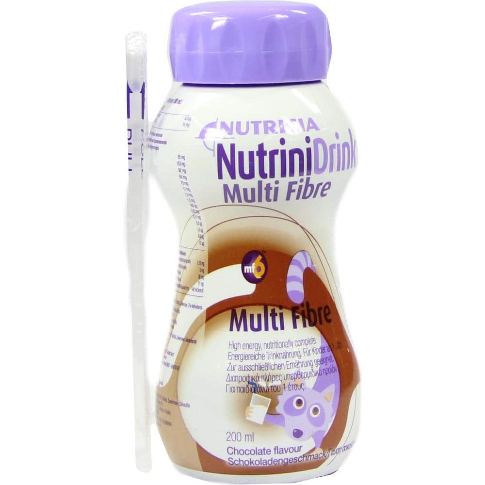 NutriniDrink Multi Fibre Schokolade 200 ml Flüssigkeit