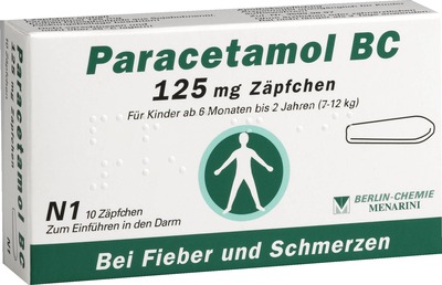 Paracetamol BC 125mg 10 St Suppositorien